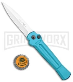 AKC X-treme ACE Light Blue Automatic Knife - Satin Plain 9 AKC X-treme ACE Light Blue Automatic Knife - Satin Plain -Best Knifes Shop AKC X treme Ace Auto Light Blue Satin BHQ 105418 jr bottlecap large