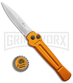 AKC X-treme Ace Orange Automatic Knife - Satin Plain 9 AKC X-treme Ace Orange Automatic Knife - Satin Plain -Best Knifes Shop AKC X treme Ace Auto Orange Satin BHQ 136149 jr bottlecap large