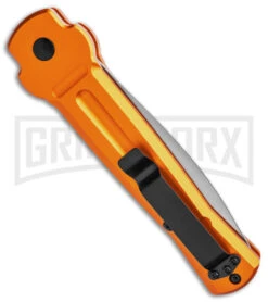 AKC X-treme Ace Orange Automatic Knife - Satin Plain 8 AKC X-treme Ace Orange Automatic Knife - Satin Plain -Best Knifes Shop AKC X treme Ace Auto Orange Satin BHQ 136149 jr side large