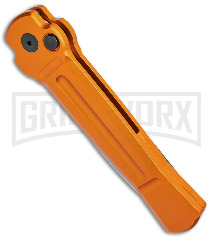 AKC X-treme Ace Orange Automatic Knife - Satin Plain 4 AKC X-treme Ace Orange Automatic Knife - Satin Plain - Image 2
