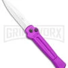 AKC X-treme Ace Purple Automatic Knife - Stonewash Plain -Best Knifes Shop AKC X treme Ace Auto Purple Satin BHQ 179205 jr large