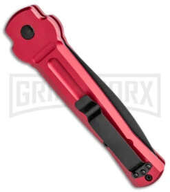 AKC X-treme Ace Red Automatic Knife - Two Tone Plain 8 AKC X-treme Ace Red Automatic Knife - Two Tone Plain -Best Knifes Shop AKC X treme Ace Auto Red TT BHQ 143382 jr side large