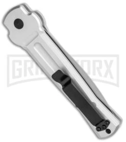 AKC X-treme Ace Silver Automatic Knife - Satin Plain 8 AKC X-treme Ace Silver Automatic Knife - Satin Plain -Best Knifes Shop AKC X treme Ace Auto Silver Satin BHQ 113920 jr side large