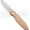 AKC X-treme Dandy Tan Aluminum Automatic Knife (Stonewash) 1 AKC X-treme Dandy Tan Aluminum Automatic Knife (Stonewash) -Best Knifes Shop AKC X treme Dandy Tan Aluminum Auto SW BHQ 176851 jr large