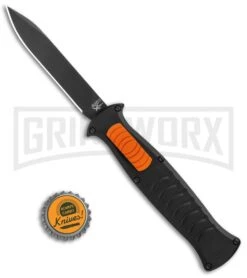 AKC X-treme EVO Black / Orange Slide OTF Automatic Knife - Black Plain -Best Knifes Shop AKC X treme EVO OTF Auto Black Orange Slide Black BHQ 114335 jr bottlecap large