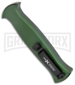 AKC X-treme EVO Green OTF Automatic Knife - Dagger Black Plain 8 AKC X-treme EVO Green OTF Automatic Knife - Dagger Black Plain -Best Knifes Shop AKC X treme EVO OTF Auto Dagger Green Black GX 37364 jr side large
