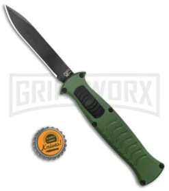 AKC X-treme EVO Green OTF Automatic Knife - Black Plain 9 AKC X-treme EVO Green OTF Automatic Knife - Black Plain -Best Knifes Shop AKC X treme EVO OTF Auto Green Black BHQ 105414 jr bottlecap 2 large