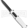 AKC X-treme EVO Silver OTF Automatic Knife - Black Plain 2 AKC X-treme EVO Silver OTF Automatic Knife - Black Plain -Best Knifes Shop AKC X treme EVO OTF Auto Silver Black BHQ 114658 jr large