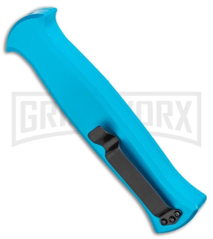 AKC X-treme EVO Blue OTF Automatic Knife - Black Plain 5 AKC X-treme EVO Blue OTF Automatic Knife - Black Plain - Image 3
