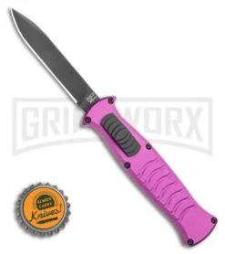 AKC X-treme EVO OTF Automatic Knife - Purple Black Plain -Best Knifes Shop AKC X treme EVO OTF Automatic Knife Purple 3.5 Black BHQ 120293 LS Bottlecap large