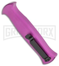 AKC X-treme EVO OTF Automatic Knife - Purple Black Plain -Best Knifes Shop AKC X treme EVO OTF Automatic Knife Purple 3.5 Black BHQ 120293 LS Side large