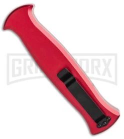 AKC X-treme EVO RB OTF Automatic Knife - Red Black Plain -Best Knifes Shop AKC X treme EVO OTF Automatic Knife Red 3.5in Black EVO ROB BHQ 115345 LS Side large