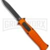 AKC X-treme EVO Orange OTF Automatic Knife - Black Plain -Best Knifes Shop AKC X treme Evo Auto Orange Black BHQ 105416 jr large