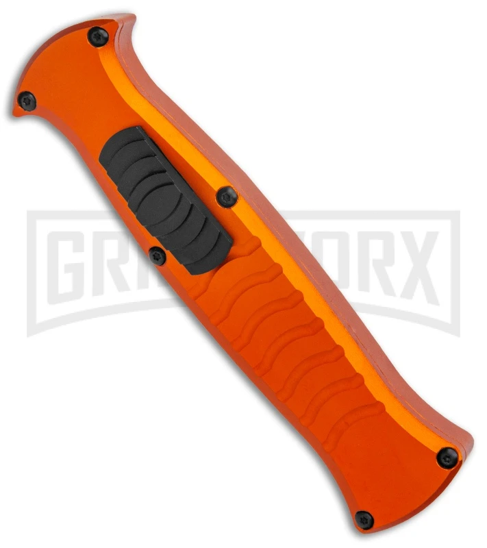 AKC X-treme EVO Orange OTF Automatic Knife - Black Plain 4 AKC X-treme EVO Orange OTF Automatic Knife - Black Plain - Image 2