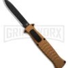 AKC X-treme EVO Gold OTF Automatic Knife - Black Plain Spear Point -Best Knifes Shop AKC Xtreme EVO Gold Automatic Knife Black Plain GX 41624 hd large