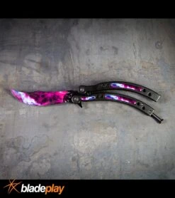 Andux CS Stardust/Black Balisong Butterfly Trainer - Stardust Plain 11 Andux CS Stardust/Black Balisong Butterfly Trainer - Stardust Plain -Best Knifes Shop Andux CS Stardust Black Balisong Butterfly Trainer kp steel large