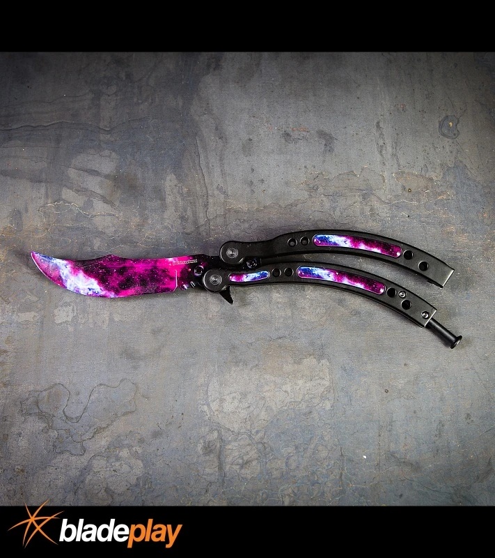 Andux CS Stardust/Black Balisong Butterfly Trainer - Stardust Plain 7 Andux CS Stardust/Black Balisong Butterfly Trainer - Stardust Plain - Image 5