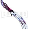 Andux CS White/Stardust Balisong Butterfly Trainer - Stardust Holes 2 Andux CS White/Stardust Balisong Butterfly Trainer - Stardust Holes -Best Knifes Shop Andux CS White Stardust trainer stardust holes BP 24583 er large