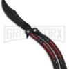 Andux CS Black/Red Balisong Butterfly Trainer - Black Plain -Best Knifes Shop Andux CS black red trainer black BP 24570 er large