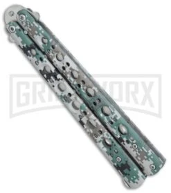 Andux Camo Fly Digi-Camo Butterfly Trainer - Satin -Best Knifes Shop Andux Camo Fly Digi Camo trainer satin BP 24588 er spine large