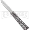 Andux Skull Fly Gray Butterfly Knife - Polished Bayo 2 Andux Skull Fly Gray Butterfly Knife - Polished Bayo -Best Knifes Shop Andux Skull Fly Gray Butterfly Knife Polished Bayo GX 32722 er large