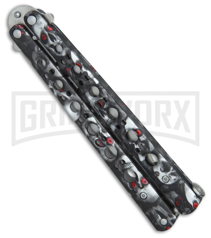 Andux Skull Fly Gray Butterfly Trainer - Satin 4 Andux Skull Fly Gray Butterfly Trainer - Satin - Image 2