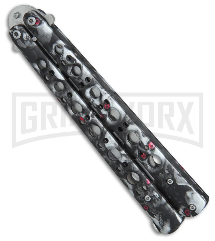 Andux Skull Fly Gray Butterfly Trainer - Satin 5 Andux Skull Fly Gray Butterfly Trainer - Satin - Image 3