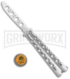 Skeletrainer Silver Butterfly Trainer (4" Silver) 9 Skeletrainer Silver Butterfly Trainer (4" Silver) -Best Knifes Shop Andux Tarragon Silver Butterfly Trainer Silver K 220 E GX 37592 jr bottlecap large