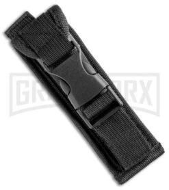 Atomic Slim Dagger Silver OTF Automatic Knife - Two Tone Plain -Best Knifes Shop Atomic Dagger Silver OTF Auto TT GX 35019 jr sheath large