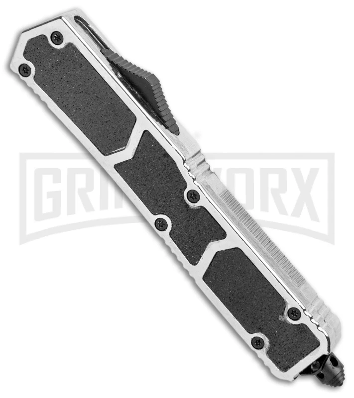Atomic Slim Dagger OTF Automatic Knife Silver - Serr Two Tone Dagger 4 Atomic Slim Dagger OTF Automatic Knife Silver - Serr Two Tone Dagger - Image 2