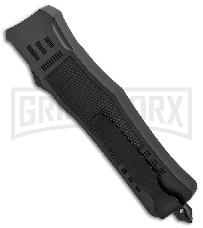 Atomic Defender Large OTF Automatic Knife Black - Satin Drop Point 5 Atomic Defender Large OTF Automatic Knife Black - Satin Drop Point - Image 3