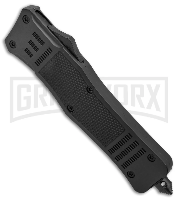 Atomic Defender Large OTF Automatic Knife Black - Satin Drop Point 4 Atomic Defender Large OTF Automatic Knife Black - Satin Drop Point - Image 2