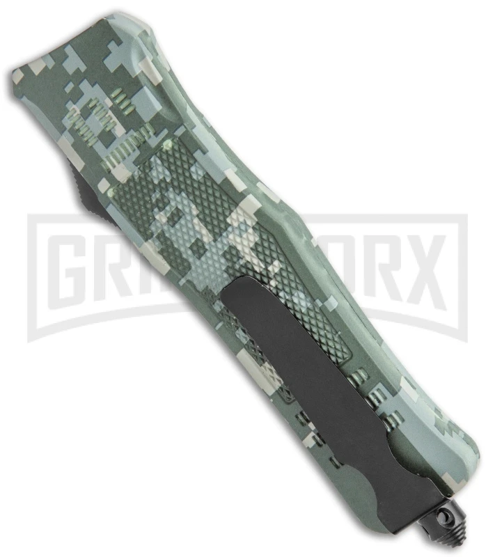 Atomic Defender Large OTF Automatic Knife Green Digi Camo - Two Tone Drop Point 5 Atomic Defender Large OTF Automatic Knife Green Digi Camo - Two Tone Drop Point - Image 3