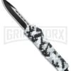 Atomic Lance OTF Automatic Knife White Camo - Two Tone Drop Point 1 Atomic Lance OTF Automatic Knife White Camo - Two Tone Drop Point -Best Knifes Shop Atomic Defender DP White Camo OTF Auto Black Plain GX 28723 jr large