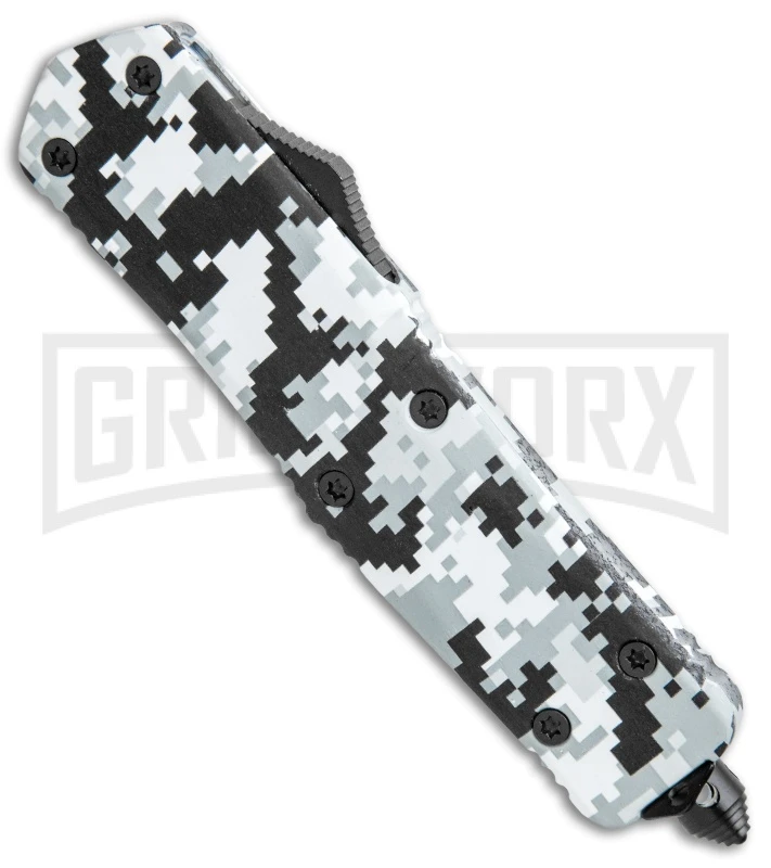 Atomic Lance OTF Automatic Knife White Camo - Two Tone Drop Point 4 Atomic Lance OTF Automatic Knife White Camo - Two Tone Drop Point - Image 2
