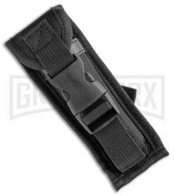 Atomic Defender Large OTF Automatic Knife Fire Dept. Red - Serr Two Tone Dagger -Best Knifes Shop Atomic Defender Dagger Fire Department Red OTF Auto Serr TT GX 35882 jr sheath large