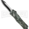 Atomic Defender Medium OTF Automatic Knife Digi Camo - (3" Recurve Two Tone)