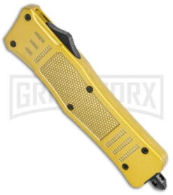 Medium Atomic Defender Gold Automatic Dagger Knife - Two-Tone Plain 8 Medium Atomic Defender Gold Automatic Dagger Knife - Two-Tone Plain -Best Knifes Shop Atomic Defender Medium OTF Auto Gold TT Dagger BHQ 141072 jr spine large