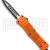 Atomic Defender Medium OTF Automatic Knife Orange - Two Tone Dagger -Best Knifes Shop Atomic Defender Medium OTF Auto Orange TT Dagger GX 38583 jr large