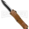 Atomic Defender Medium OTF Automatic Knife Sand Brown - Two Tone Recurve 1 Atomic Defender Medium OTF Automatic Knife Sand Brown - Two Tone Recurve -Best Knifes Shop Atomic Defender Medium OTF Auto SAnd Brown TT Recurve GX 37465 jr large