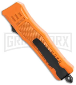 Atomic Defender Mini OTF Automatic Knife Orange - Two Tone Dagger -Best Knifes Shop Atomic Defender Mini OTF Auto Orange TT Dagger BHQ 141104 jr side large