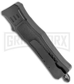 Atomic Defender Mini OTF Automatic Knife Black - Two Tone Drop Point -Best Knifes Shop Atomic Defender Mini OTF Black TT DP GX 38642 jr side large