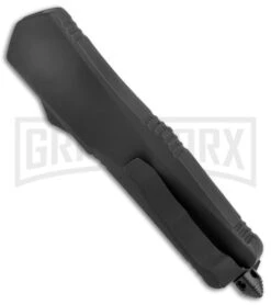 Atomic Lance Tanto Black OTF Automatic Knife - Two Tone Serr -Best Knifes Shop Atomic Lance Tanto Black OTF Auto TT Serr GX 19199 jr side large