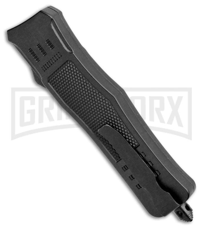 Atomic Defender Medium OTF Automatic Knife Black - Two Tone Drop Point 5 Atomic Defender Medium OTF Automatic Knife Black - Two Tone Drop Point - Image 3