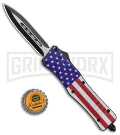Atomic Defender Medium OTF Automatic Knife Stars & Stripes Flag Two Tone Dagger 11 Atomic Defender Medium OTF Automatic Knife Stars & Stripes Flag Two Tone Dagger -Best Knifes Shop Atomic Medium Defender USA Flag OTF Auto Dagger TT GX 35870 jr bottlecap large