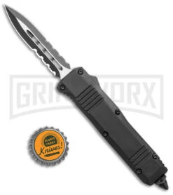 Atomic Mini Shield Dagger Black OTF Automatic Knife - Serr 9 Atomic Mini Shield Dagger Black OTF Automatic Knife - Serr -Best Knifes Shop Atomic Mini Shield Dagger Black OTF Auto Serr GX 19604 jr bottlecap large