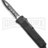 Atomic Mini Shield Dagger Black OTF Automatic Knife - Serr 1 Atomic Mini Shield Dagger Black OTF Automatic Knife - Serr -Best Knifes Shop Atomic Mini Shield Dagger Black OTF Auto Serr GX 19604 jr large