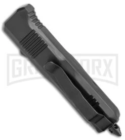 Atomic Mini Shield Dagger Black OTF Automatic Knife - Serr 8 Atomic Mini Shield Dagger Black OTF Automatic Knife - Serr -Best Knifes Shop Atomic Mini Shield Dagger Black OTF Auto Serr GX 19604 jr side large