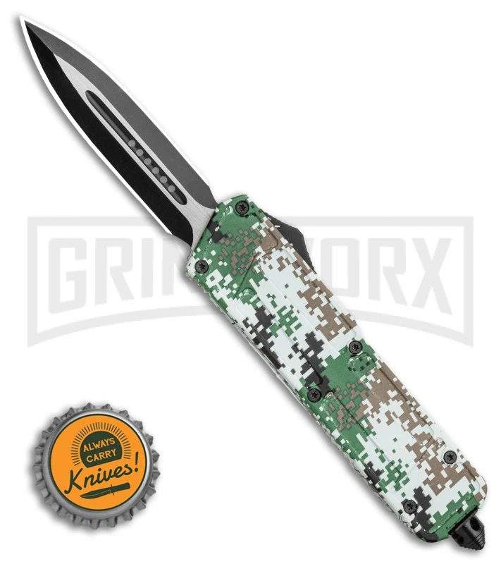 Rumble Camo D/A OTF Automatic Knife - Dagger Two Tone 6 Rumble Camo D/A OTF Automatic Knife - Dagger Two Tone - Image 4