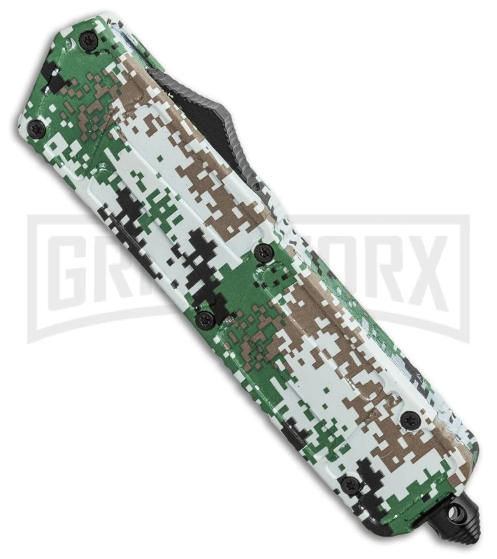 Rumble Camo D/A OTF Automatic Knife - Dagger Two Tone 4 Rumble Camo D/A OTF Automatic Knife - Dagger Two Tone - Image 2